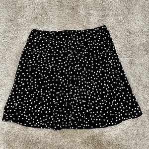 Cotton On Black and White A-Line Skirt